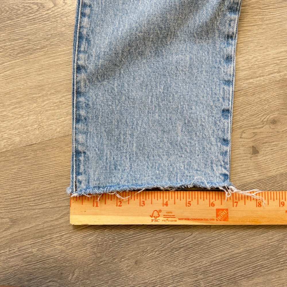 Madewell Jeans Womens Size 31 The Perfect Vintage Jean Distressed Blue Denim - Picture 12 of 13